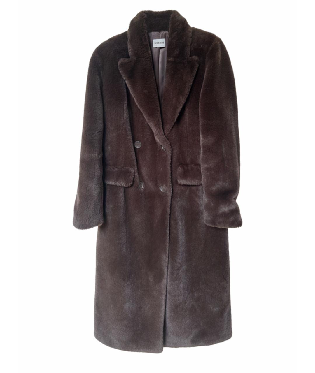P.A.R.O.S.H. Коричневая меховая шуба, фото 1