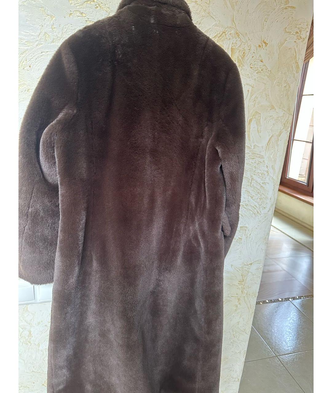 P.A.R.O.S.H. Коричневая меховая шуба, фото 2