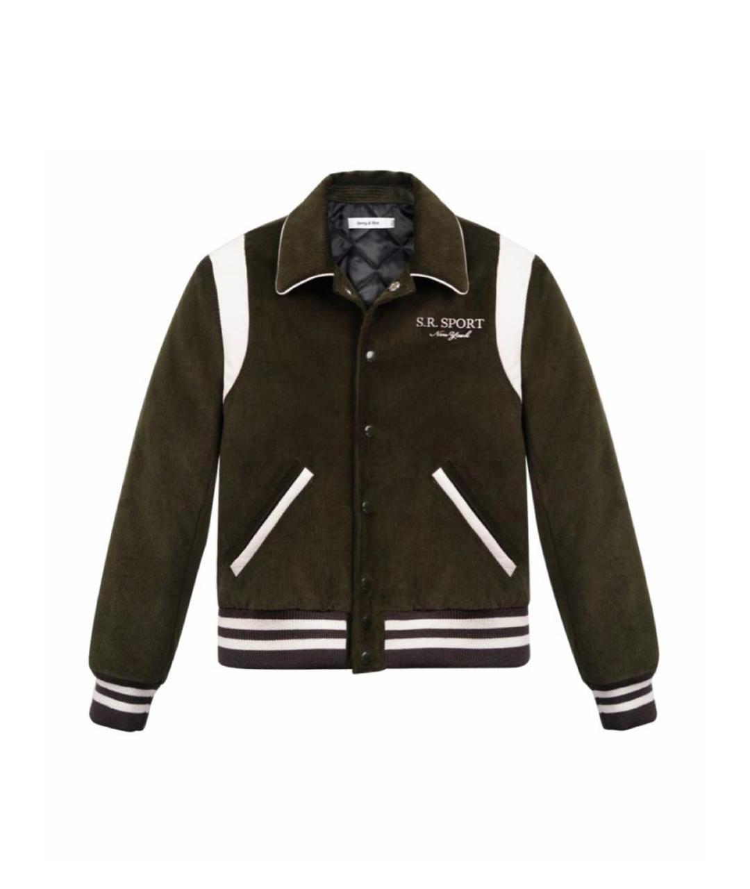 SPORTY AND RICH Хаки куртка, фото 9