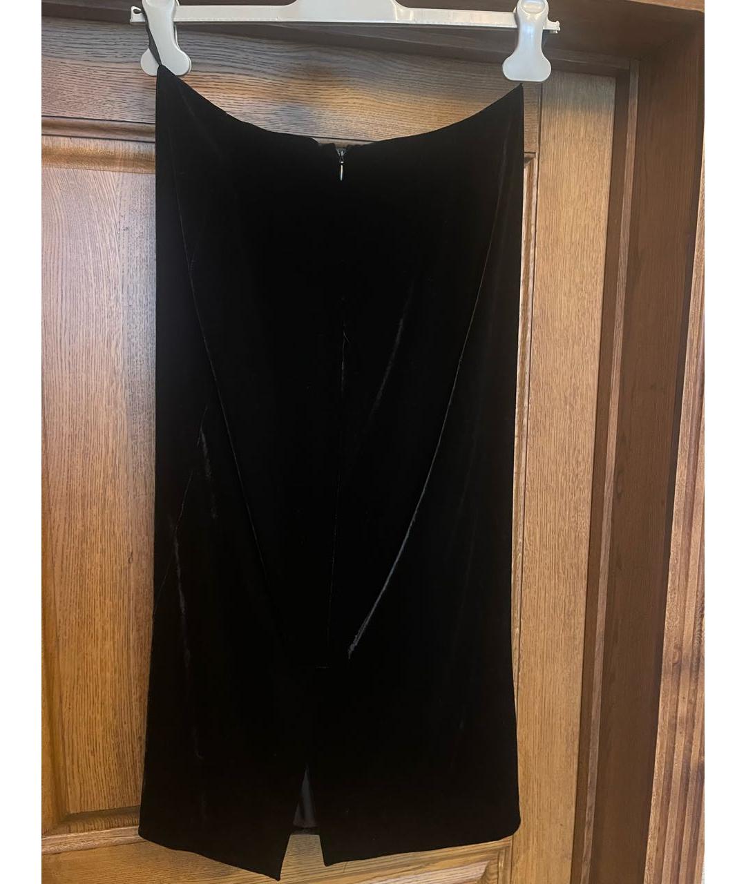 ETRO Черная вискозная юбка миди, фото 2