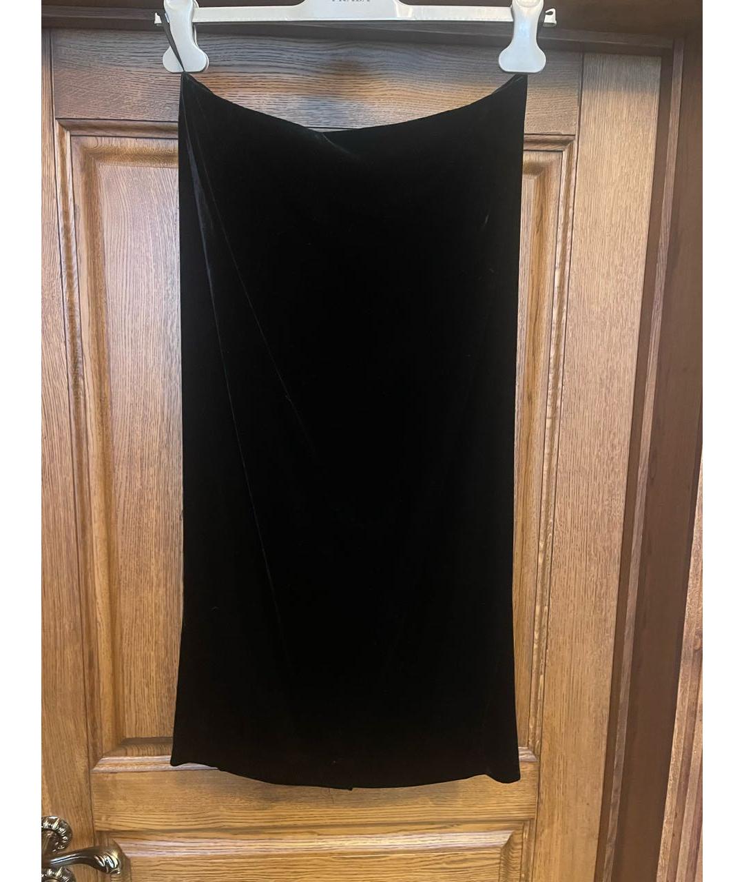 ETRO Черная вискозная юбка миди, фото 7