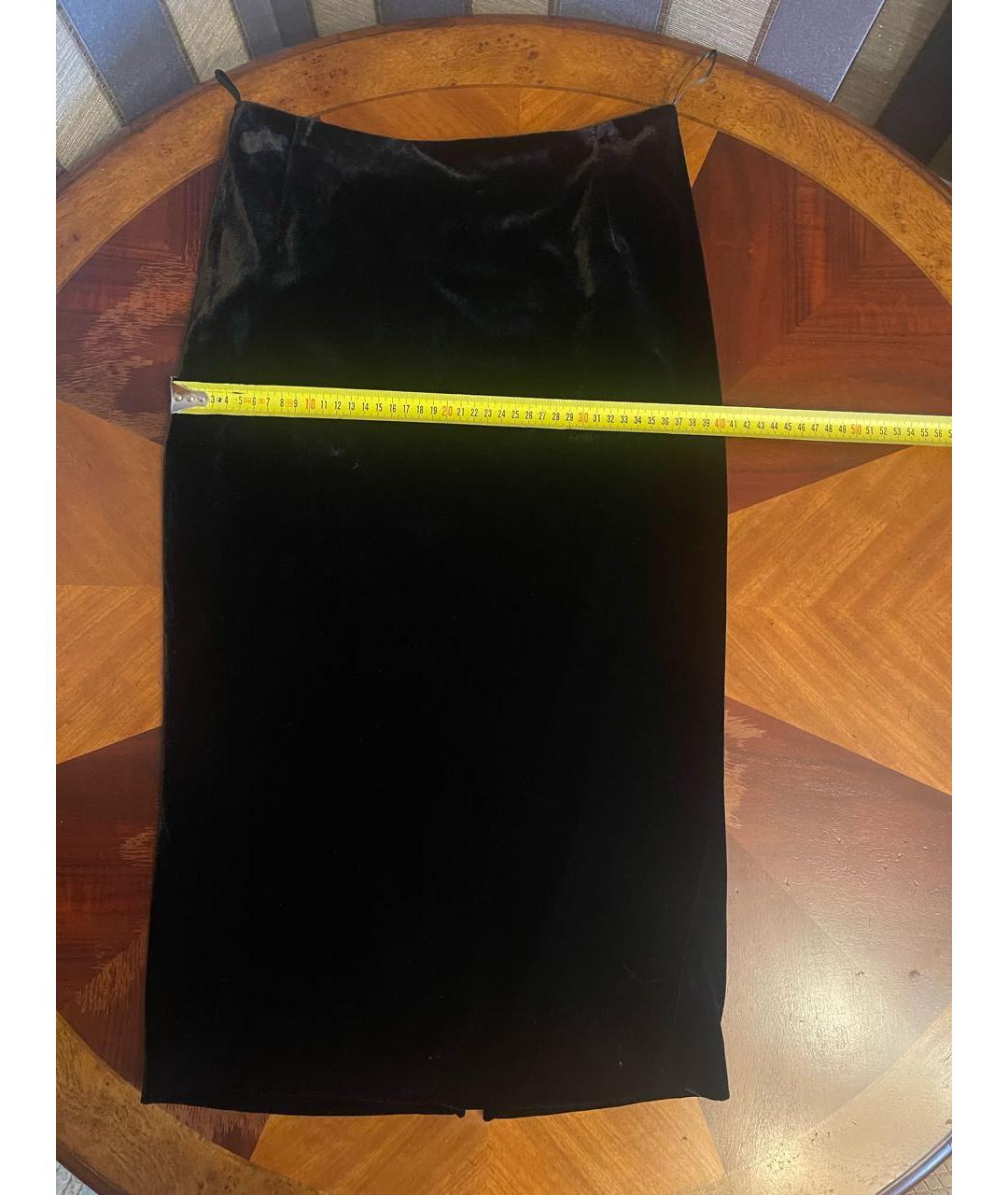 ETRO Черная вискозная юбка миди, фото 6