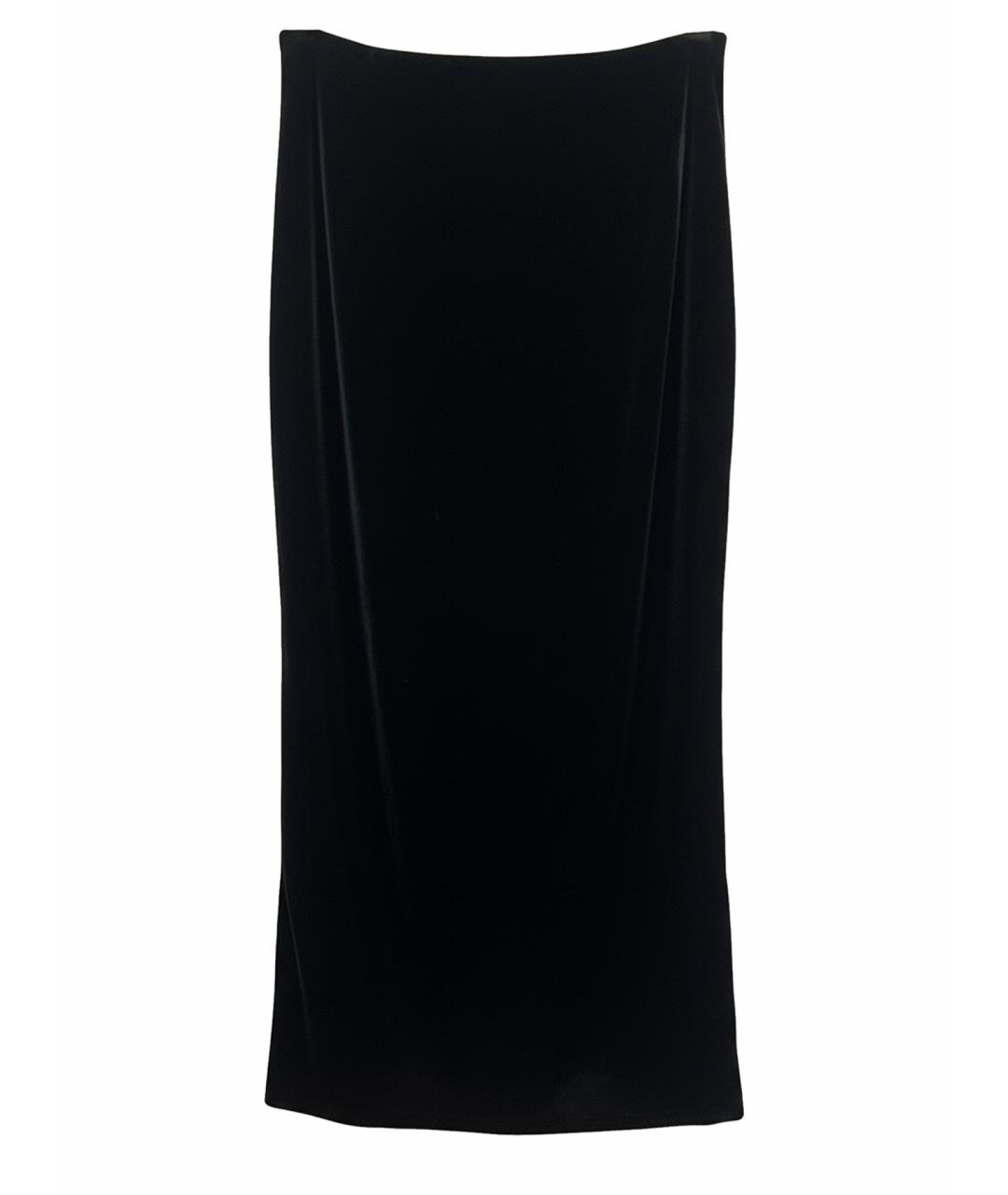 ETRO Черная вискозная юбка миди, фото 1