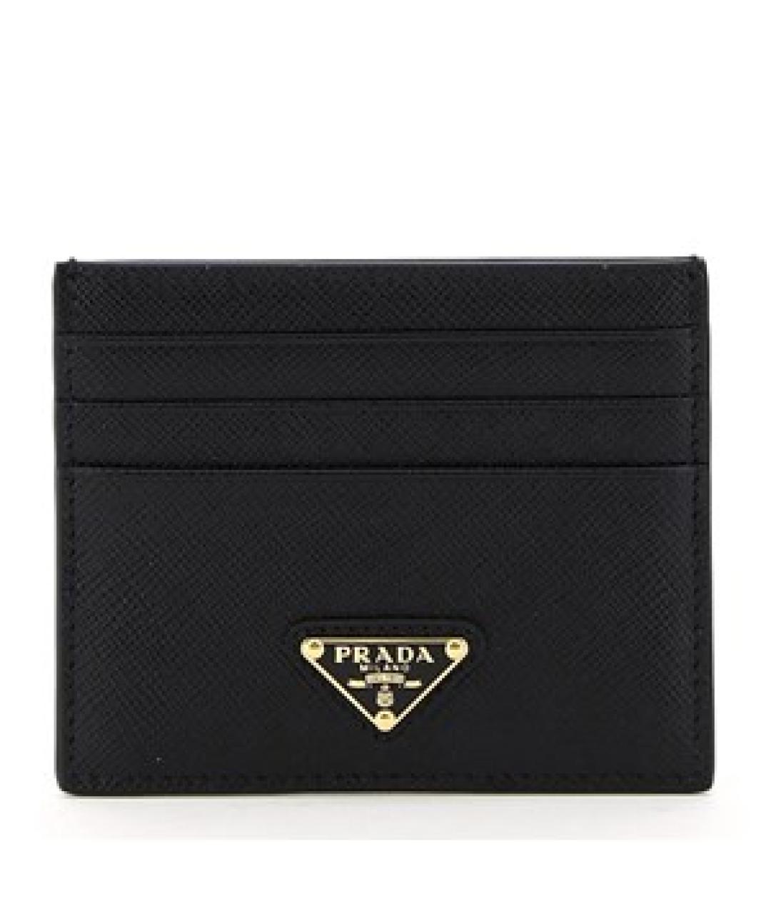 PRADA Черный кожаный кардхолдер, фото 1