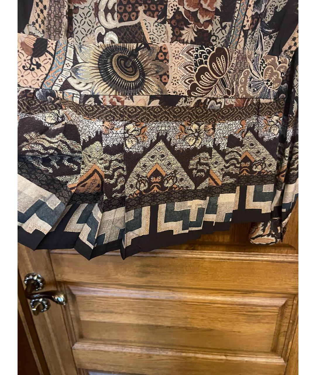 ETRO Коричневая шелковая блузы, фото 4