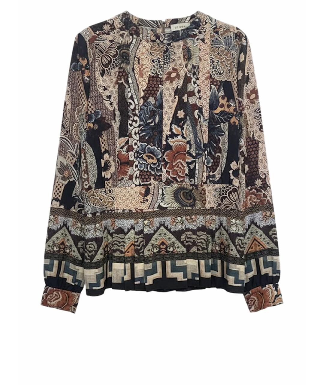 ETRO Коричневая шелковая блузы, фото 1