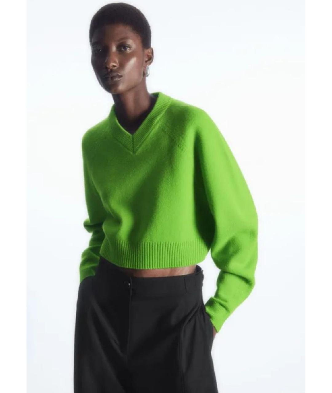 COS Зеленый шерстяной джемпер / свитер, фото 2