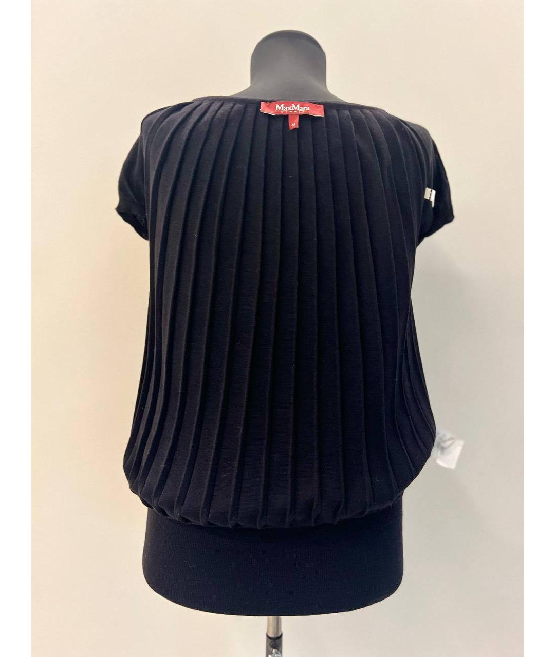 MAX MARA Черная шерстяная жилетка, фото 3