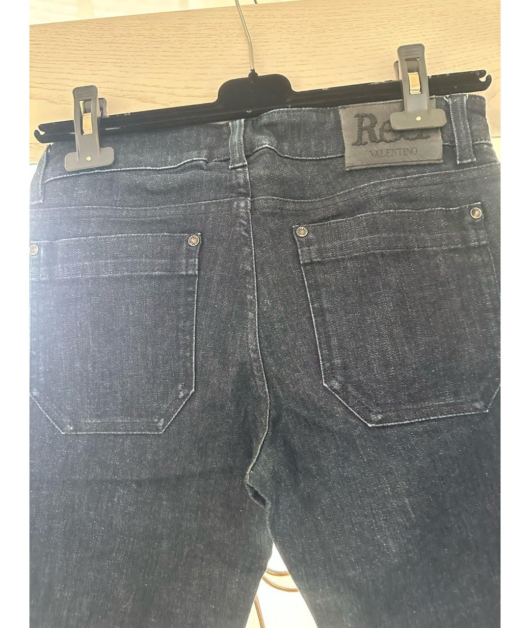 VALENTINO Хлопко-полиэстеровые джинсы клеш, фото 4