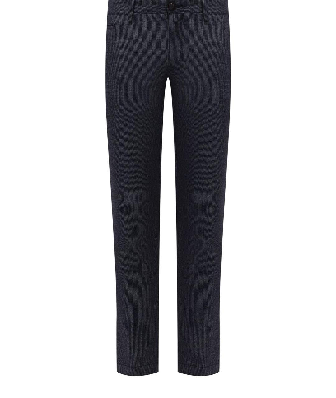 JACOB COHEN Темно-синие шерстяные повседневные брюки, фото 1
