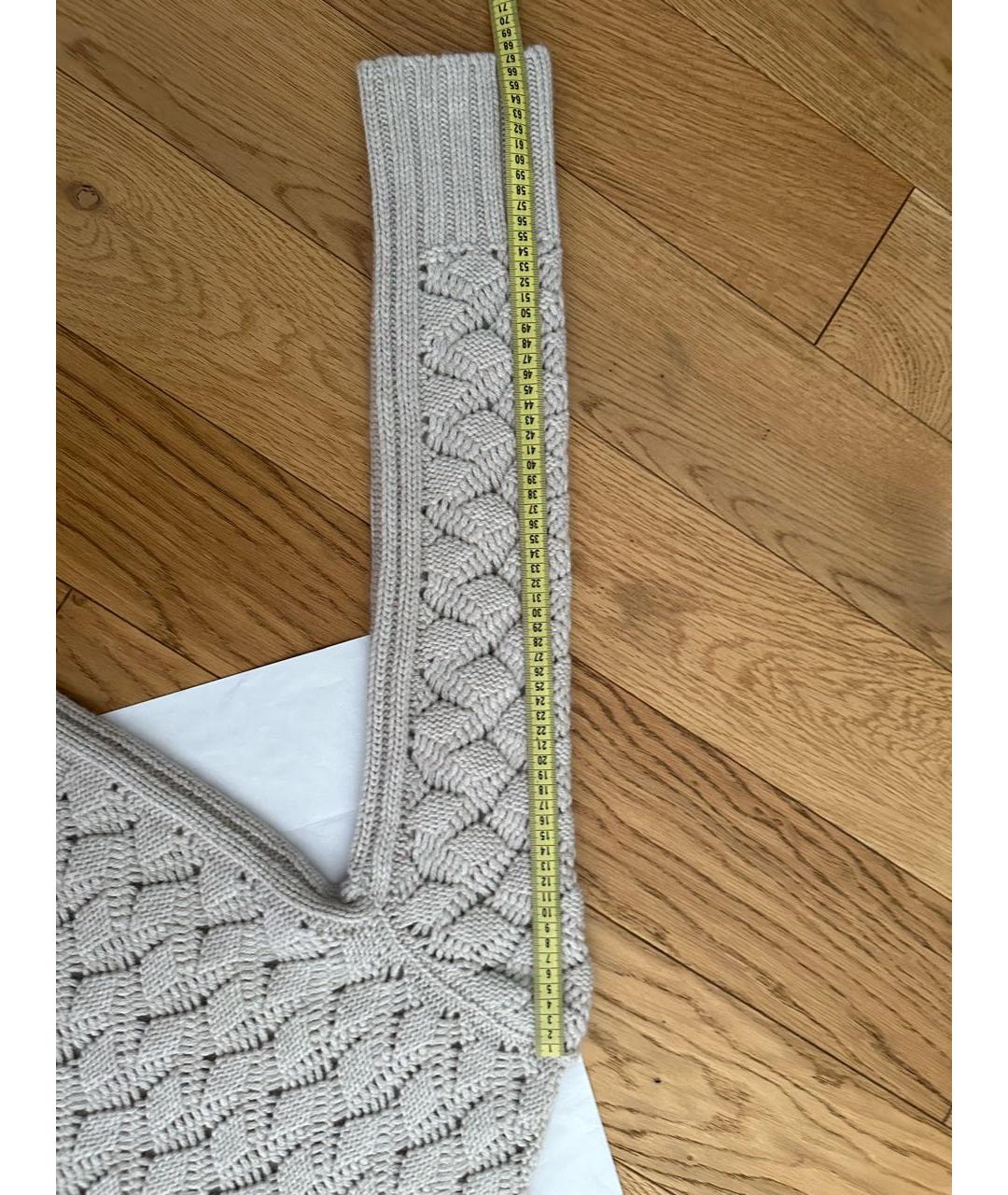 LORO PIANA Серый кашемировый джемпер / свитер, фото 7