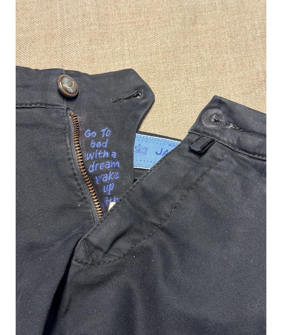 JACOB COHEN Черные твидовые брюки чинос, фото 5