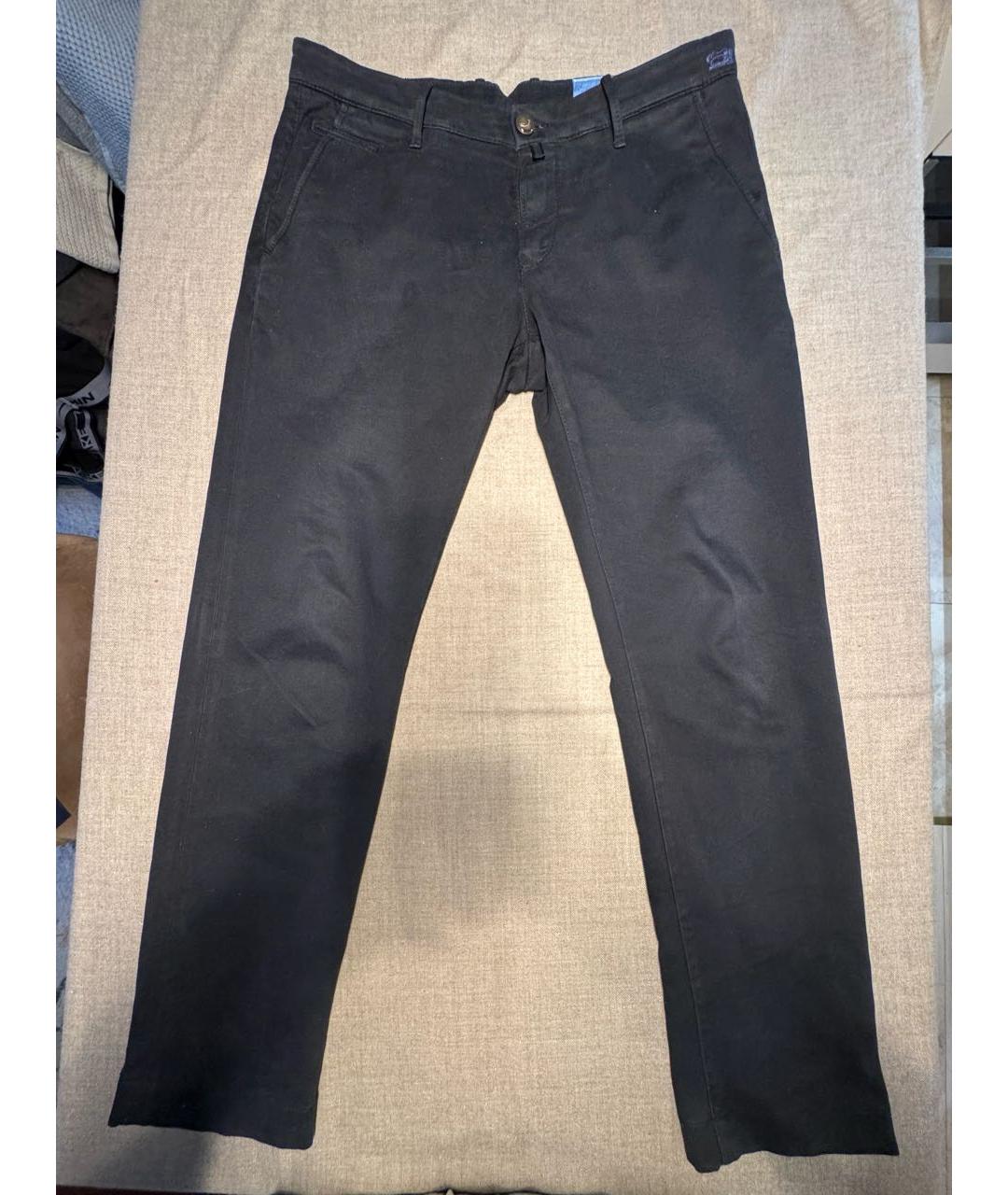 JACOB COHEN Черные твидовые брюки чинос, фото 7