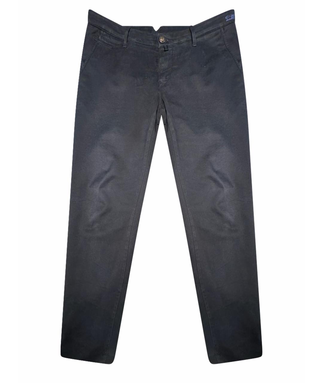 JACOB COHEN Черные твидовые брюки чинос, фото 1