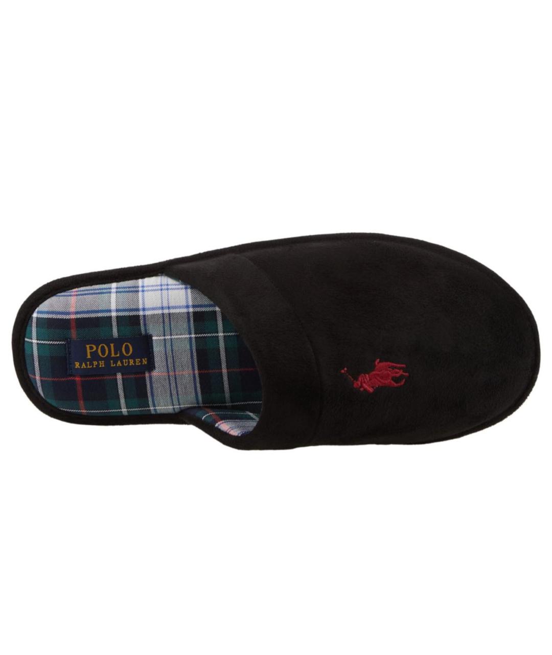 POLO RALPH LAUREN Черные шлепанцы, фото 3