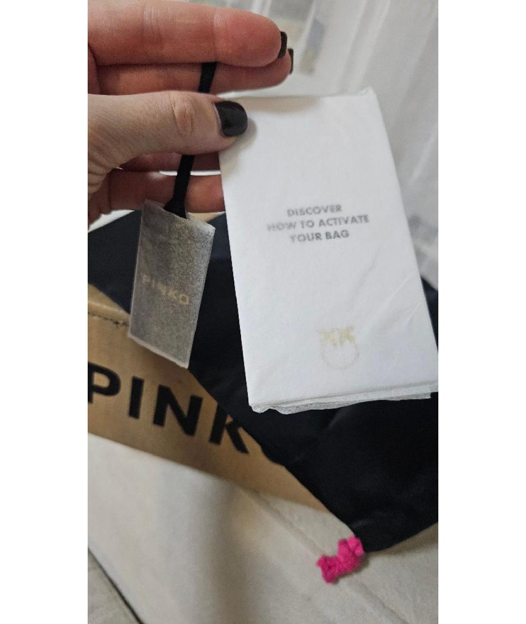 PINKO Красная кожаная сумка через плечо, фото 7