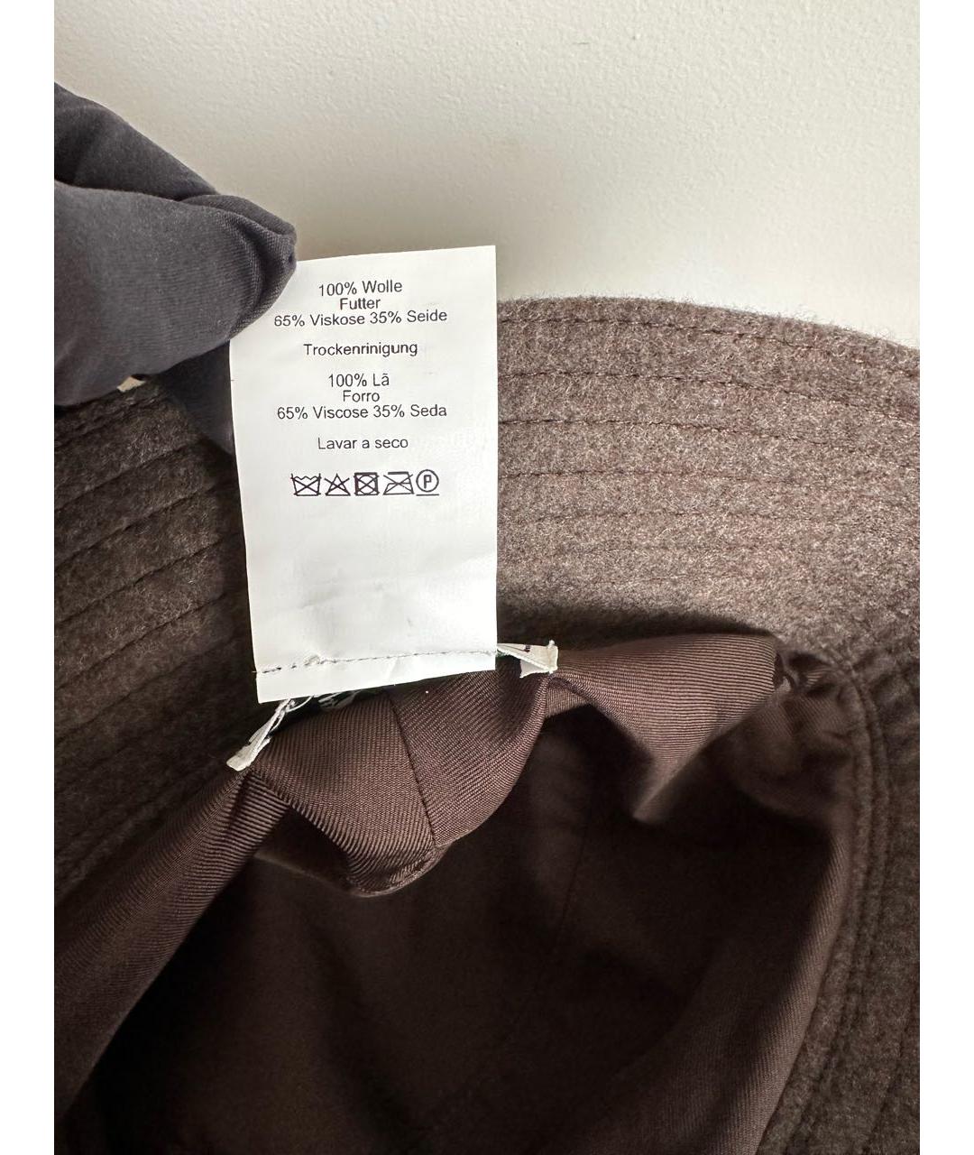 HERMES Бежевая кашемировая панама, фото 5