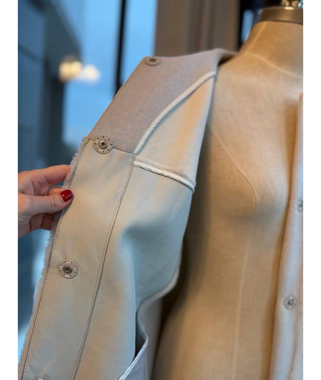 FABIANA FILIPPI Белое меховое пальто, фото 4