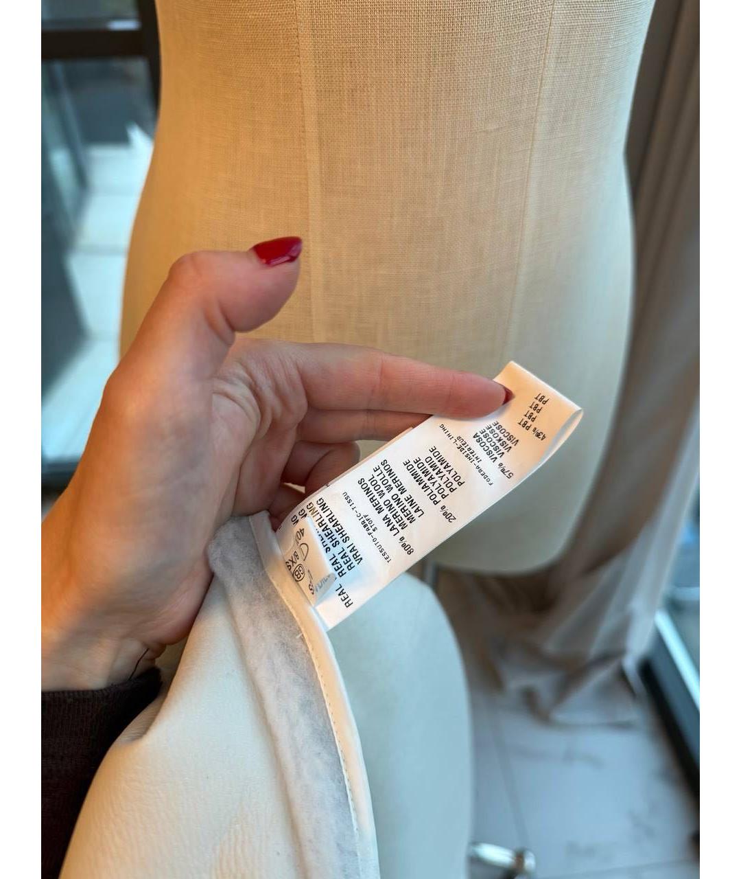 FABIANA FILIPPI Белое меховое пальто, фото 6