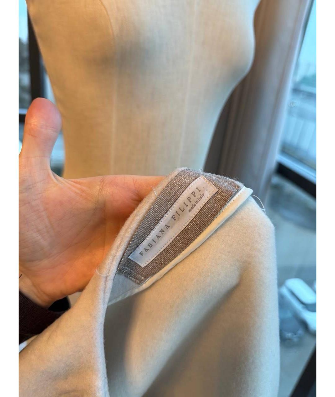 FABIANA FILIPPI Белое меховое пальто, фото 5