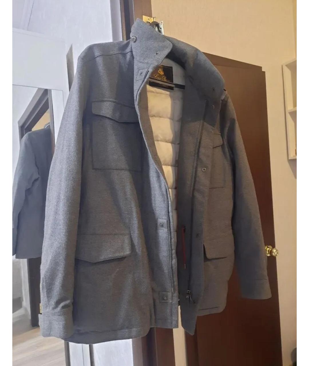 LORO PIANA Серая кашемировая куртка, фото 2