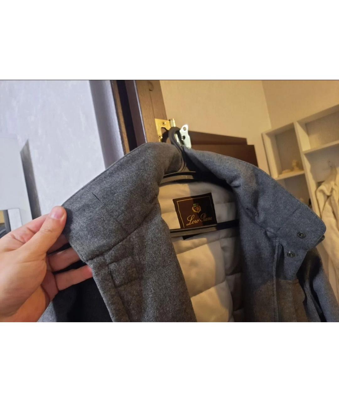 LORO PIANA Серая кашемировая куртка, фото 10