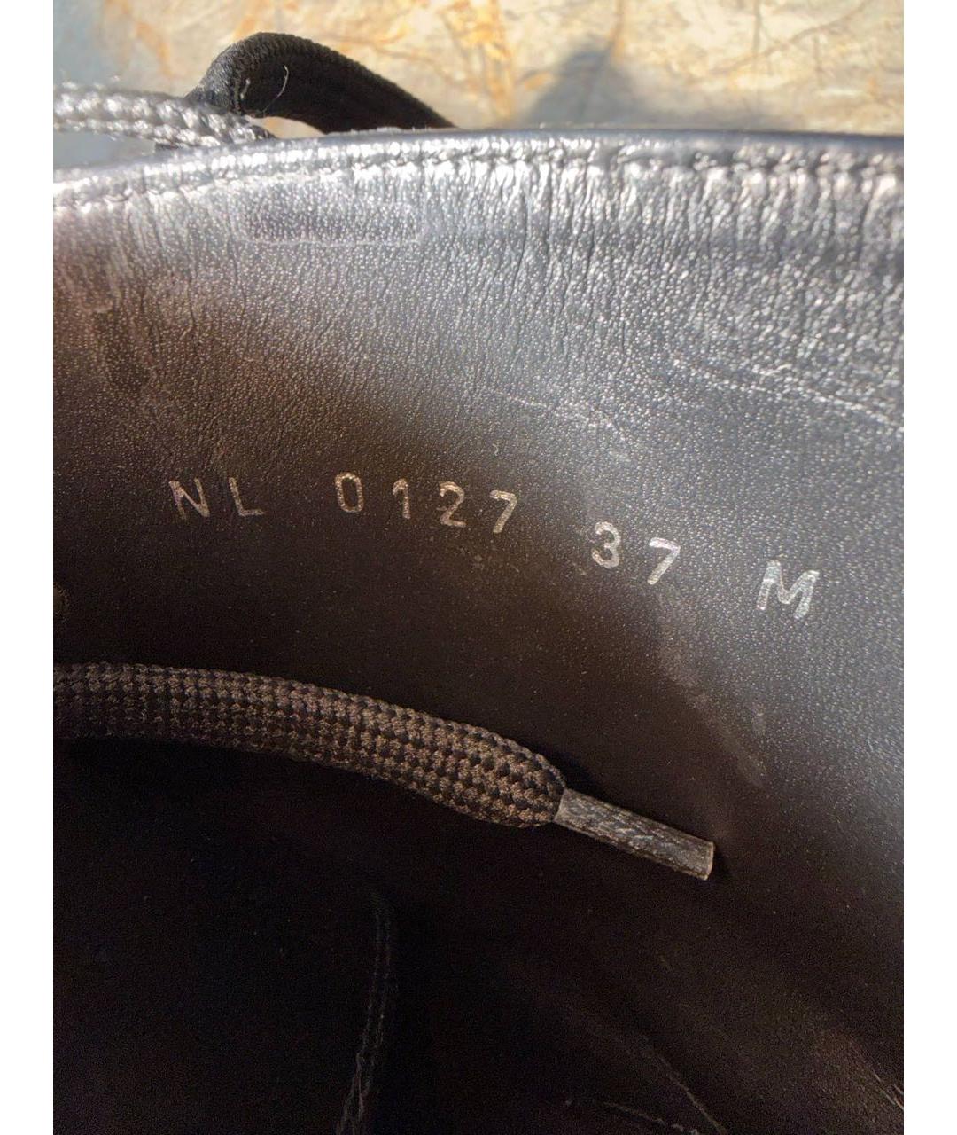 LOUIS VUITTON Черные кожаные ботинки, фото 6