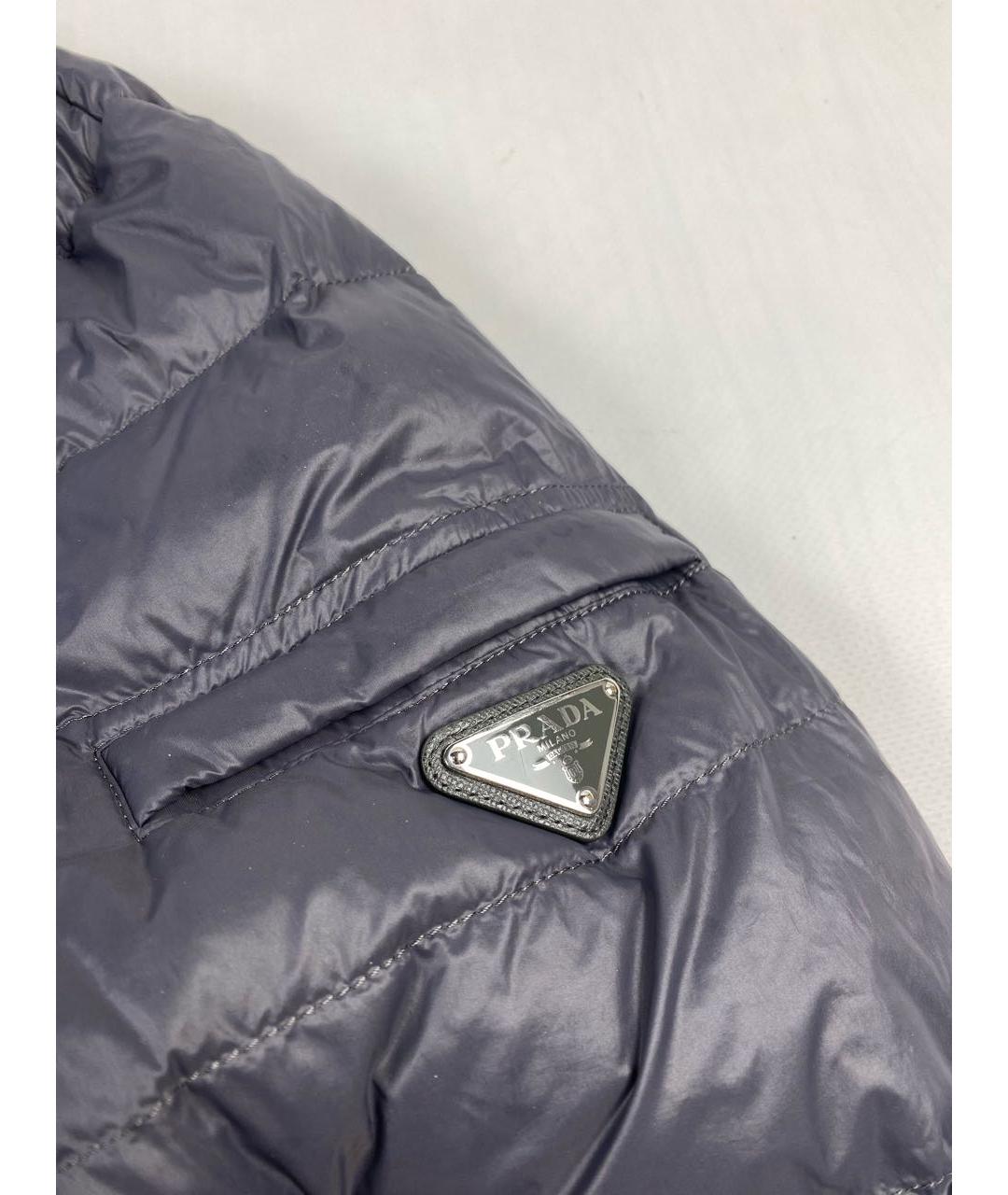 PRADA Антрацитовый пуховик, фото 2