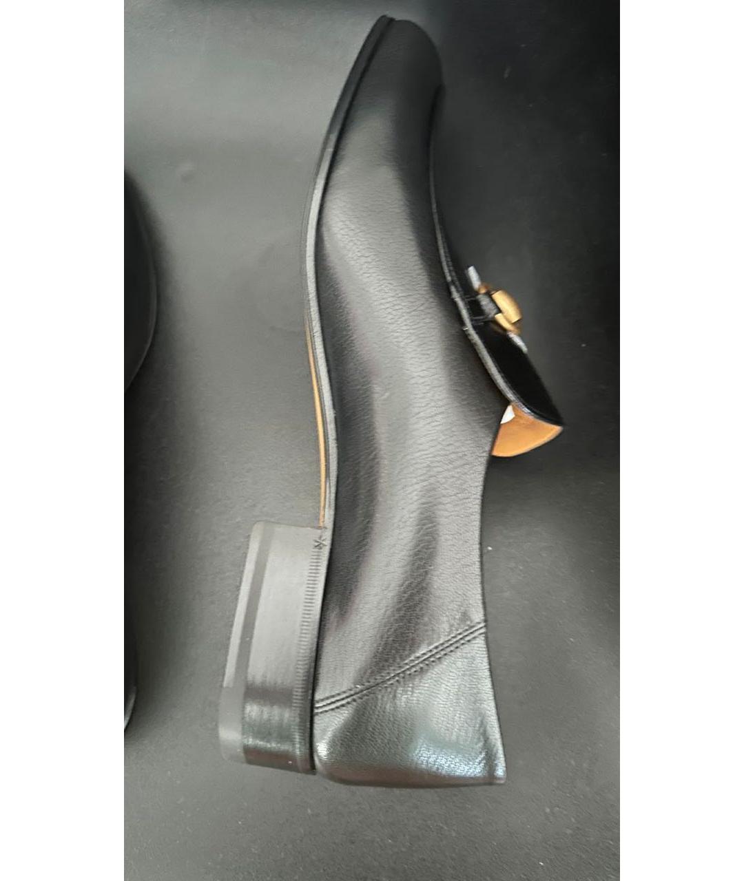 GUCCI Черные кожаные лоферы, фото 2