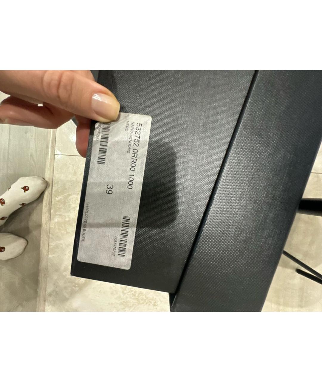 SAINT LAURENT Черные кожаные ботильоны, фото 6