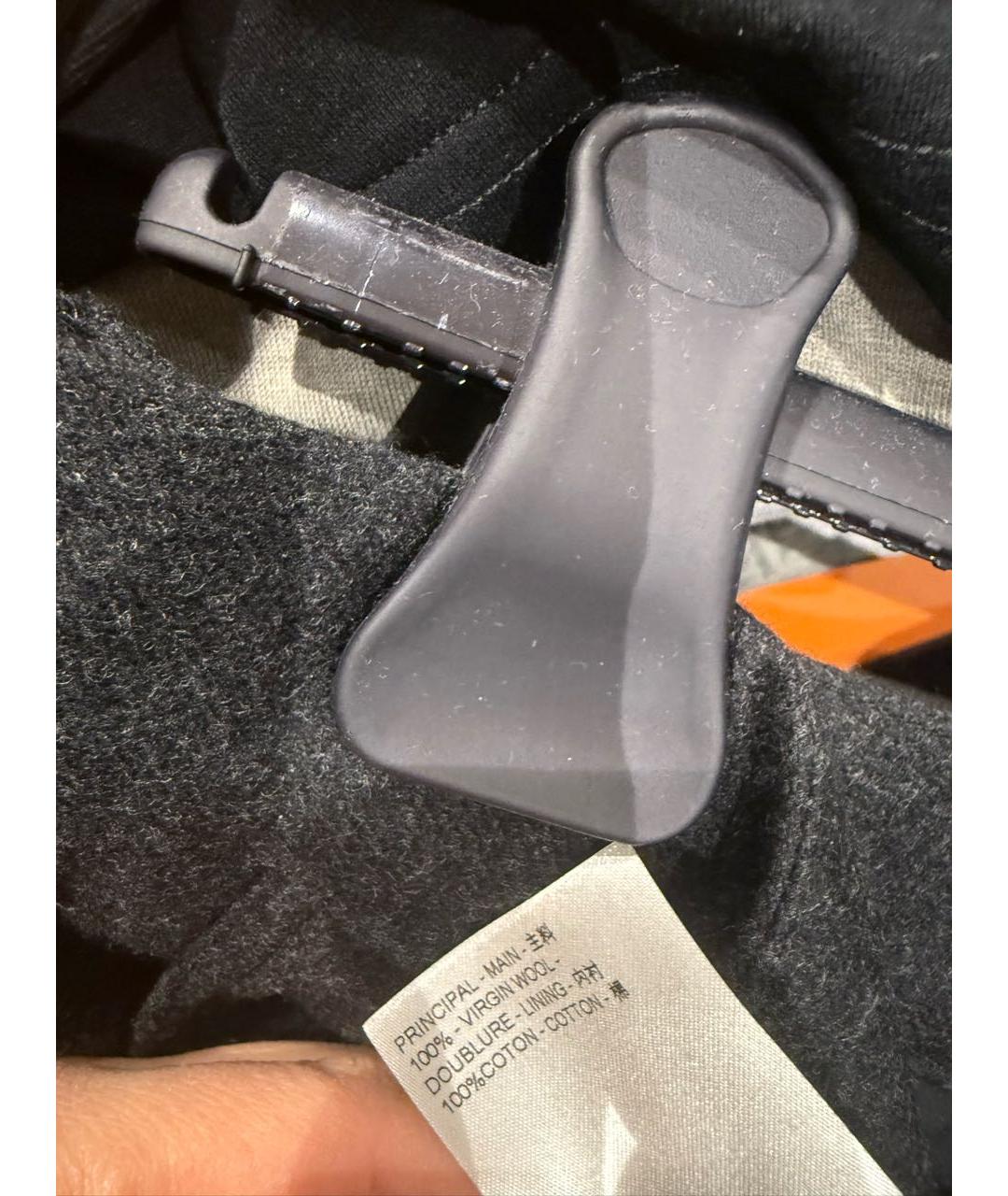 LOUIS VUITTON Серые шерстяные повседневные брюки, фото 7