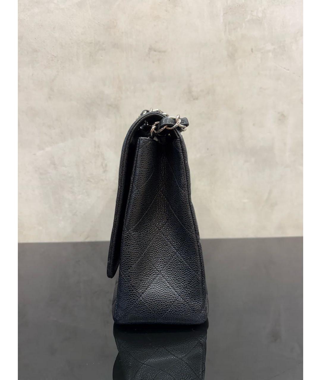 CHANEL Черная кожаная сумка тоут, фото 4