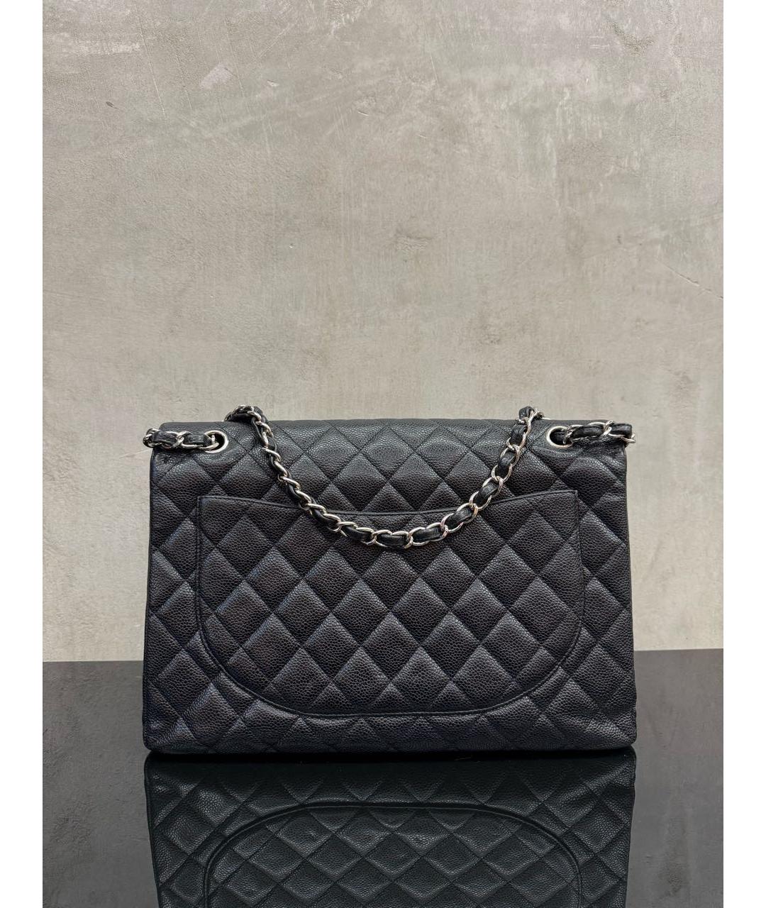 CHANEL Черная кожаная сумка тоут, фото 2