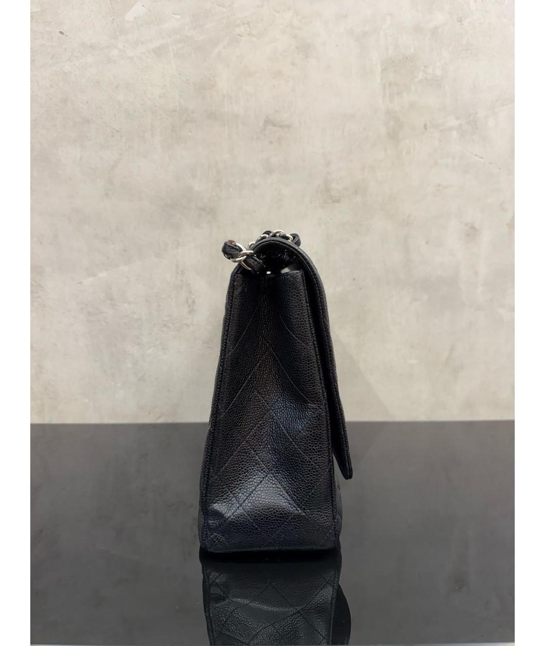 CHANEL Черная кожаная сумка тоут, фото 3