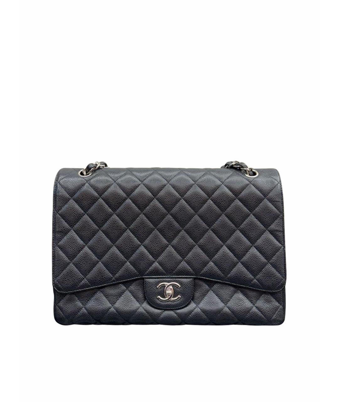 CHANEL Черная кожаная сумка тоут, фото 1