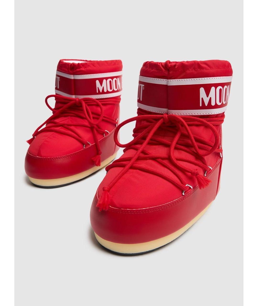 MOON BOOT Красные ботинки, фото 2
