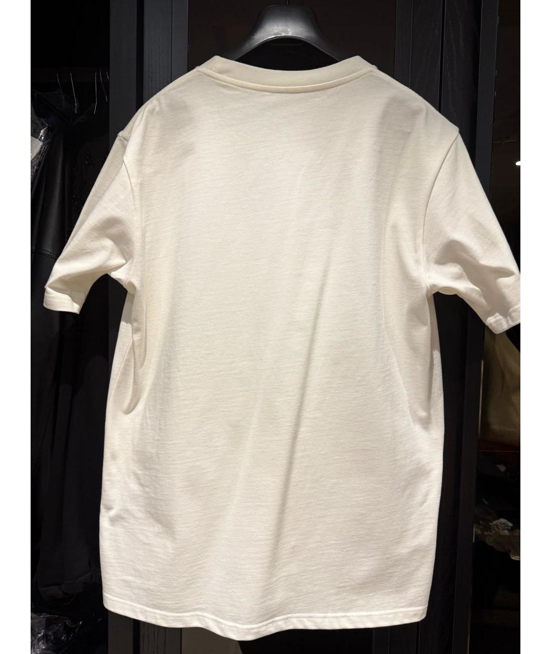 CHRISTIAN DIOR Белая хлопковая футболка, фото 2