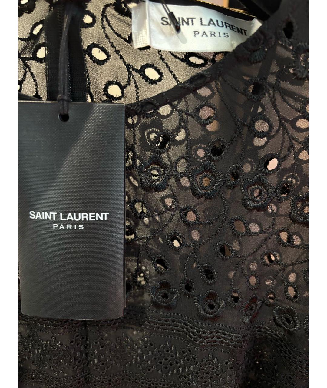 SAINT LAURENT Черное вечернее платье, фото 3