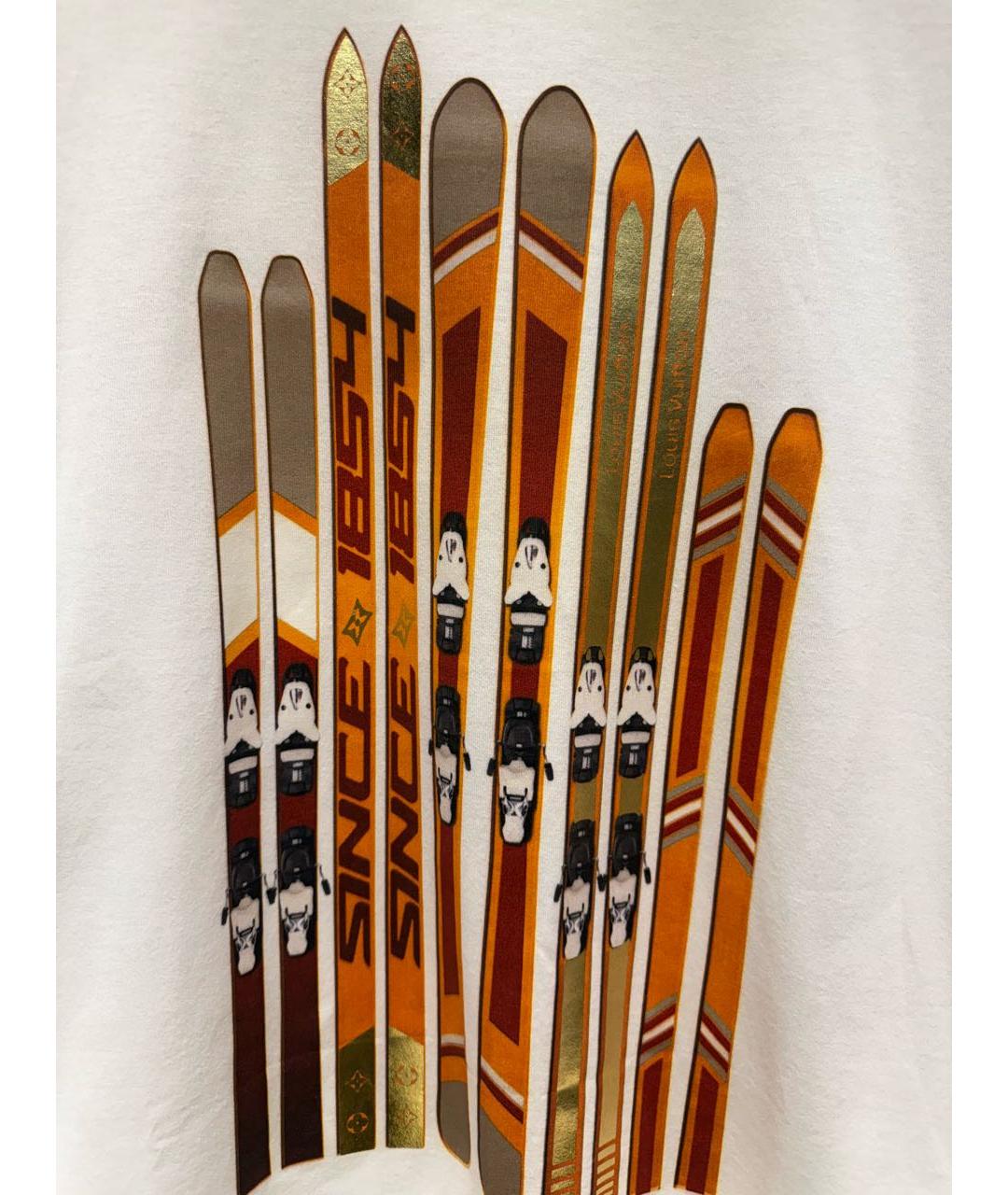 LOUIS VUITTON Белая хлопковая футболка, фото 3