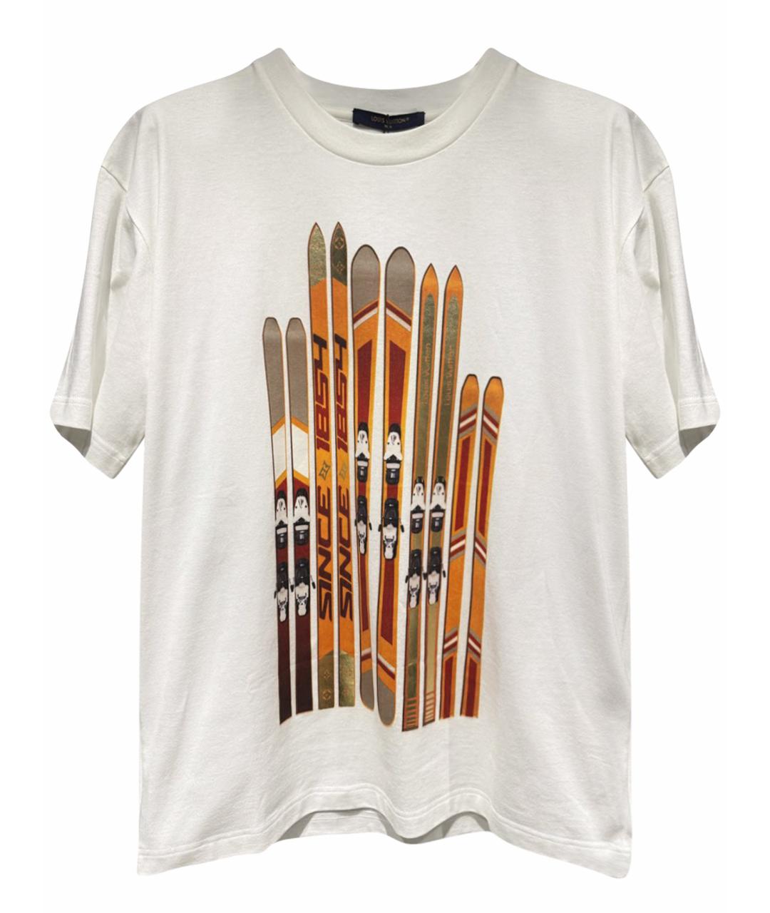 LOUIS VUITTON Белая хлопковая футболка, фото 1