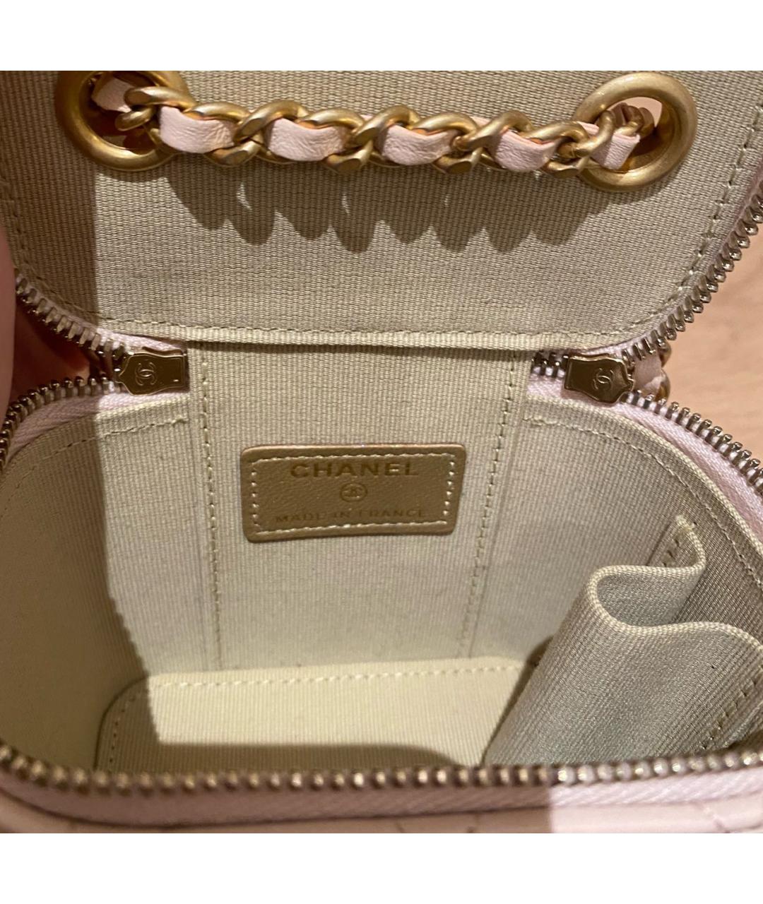 CHANEL Розовая кожаная сумка через плечо, фото 4