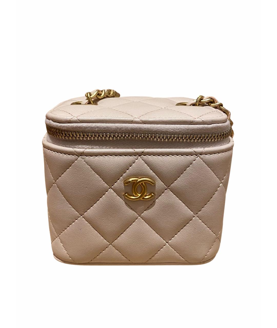 CHANEL Розовая кожаная сумка через плечо, фото 1