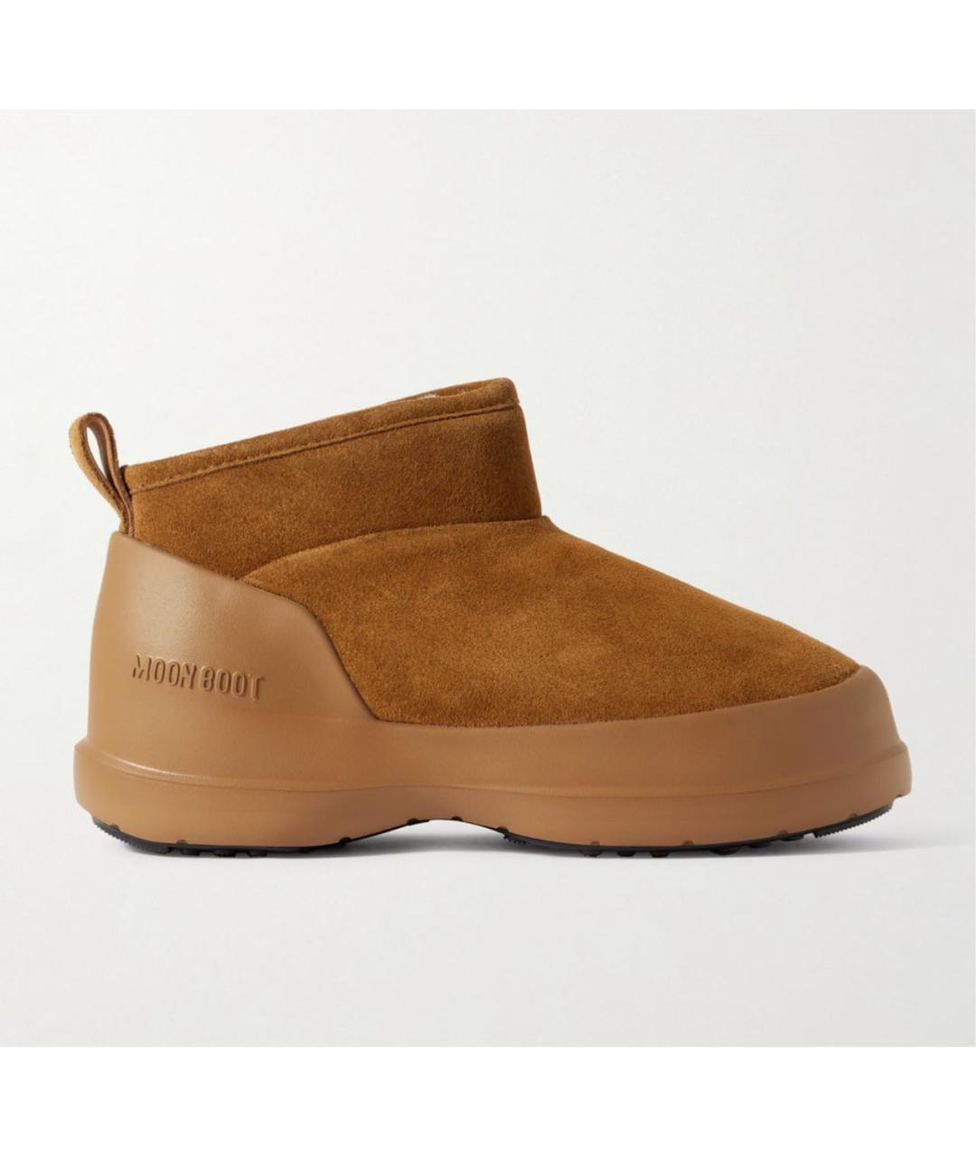 MOON BOOT Коричневые замшевые ботинки, фото 6