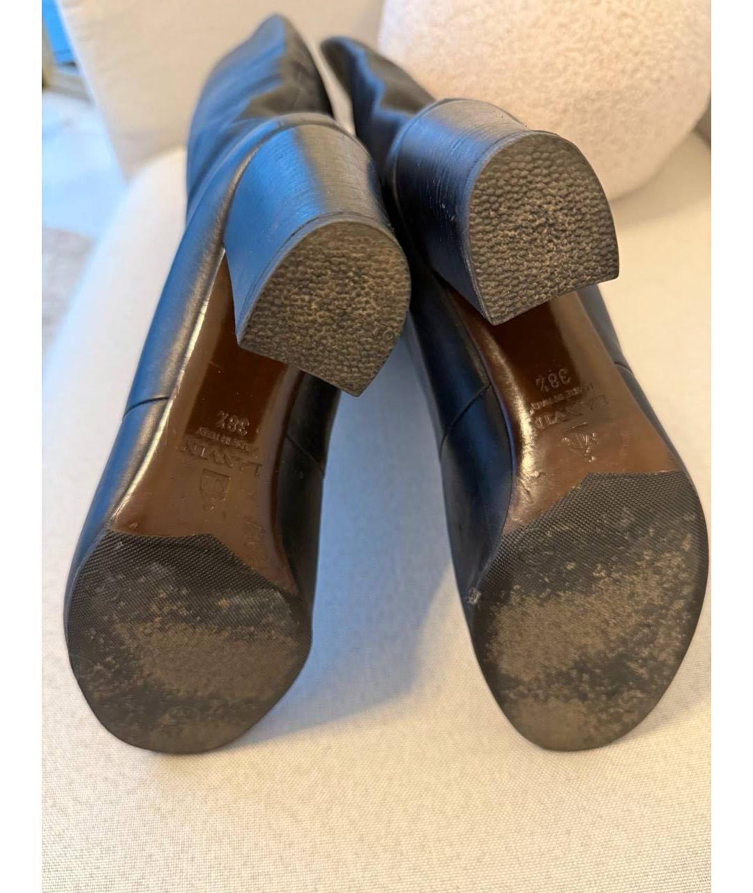 LANVIN Черные сапоги, фото 4