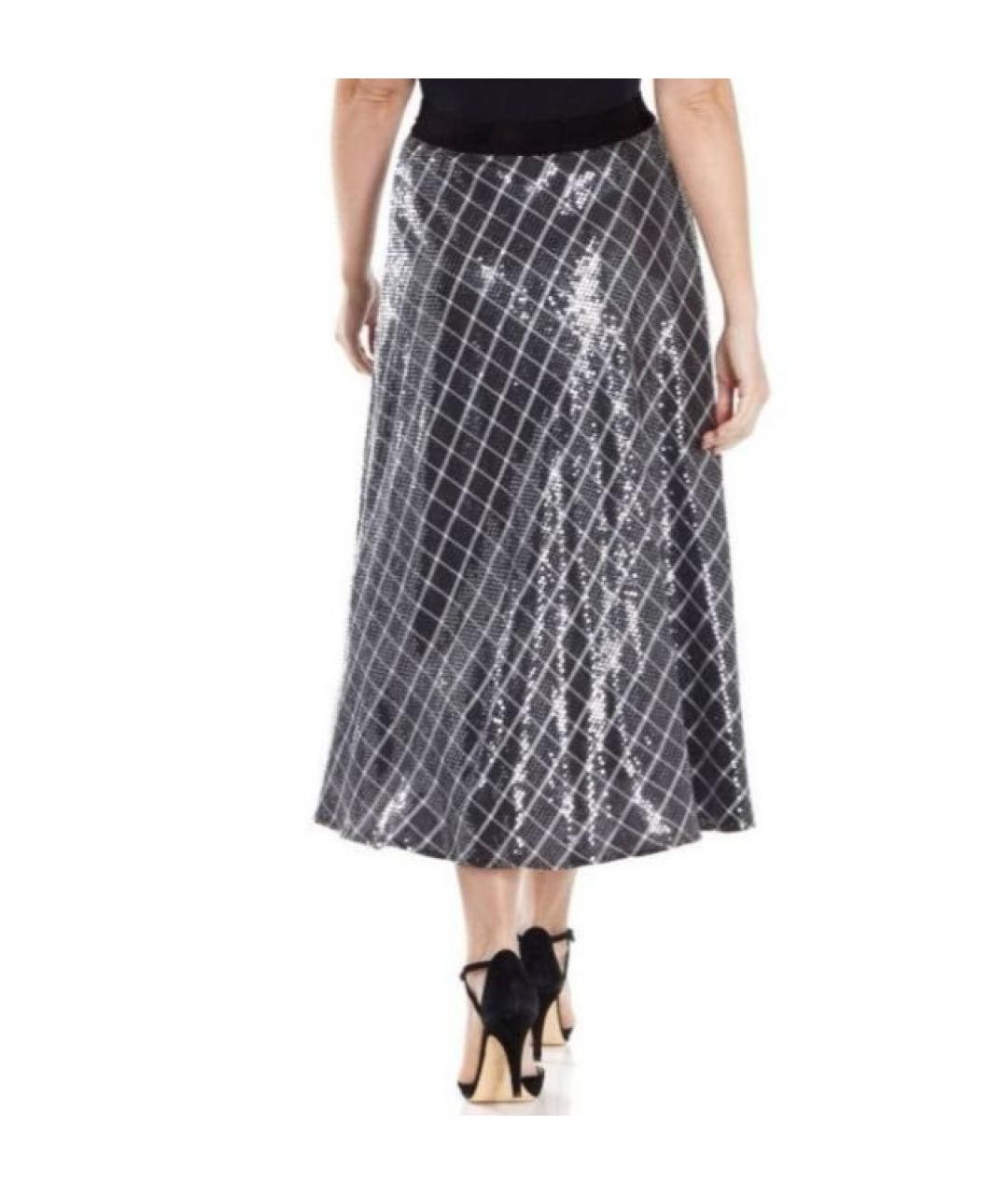 MAX MARA Черная вискозная юбка миди, фото 2