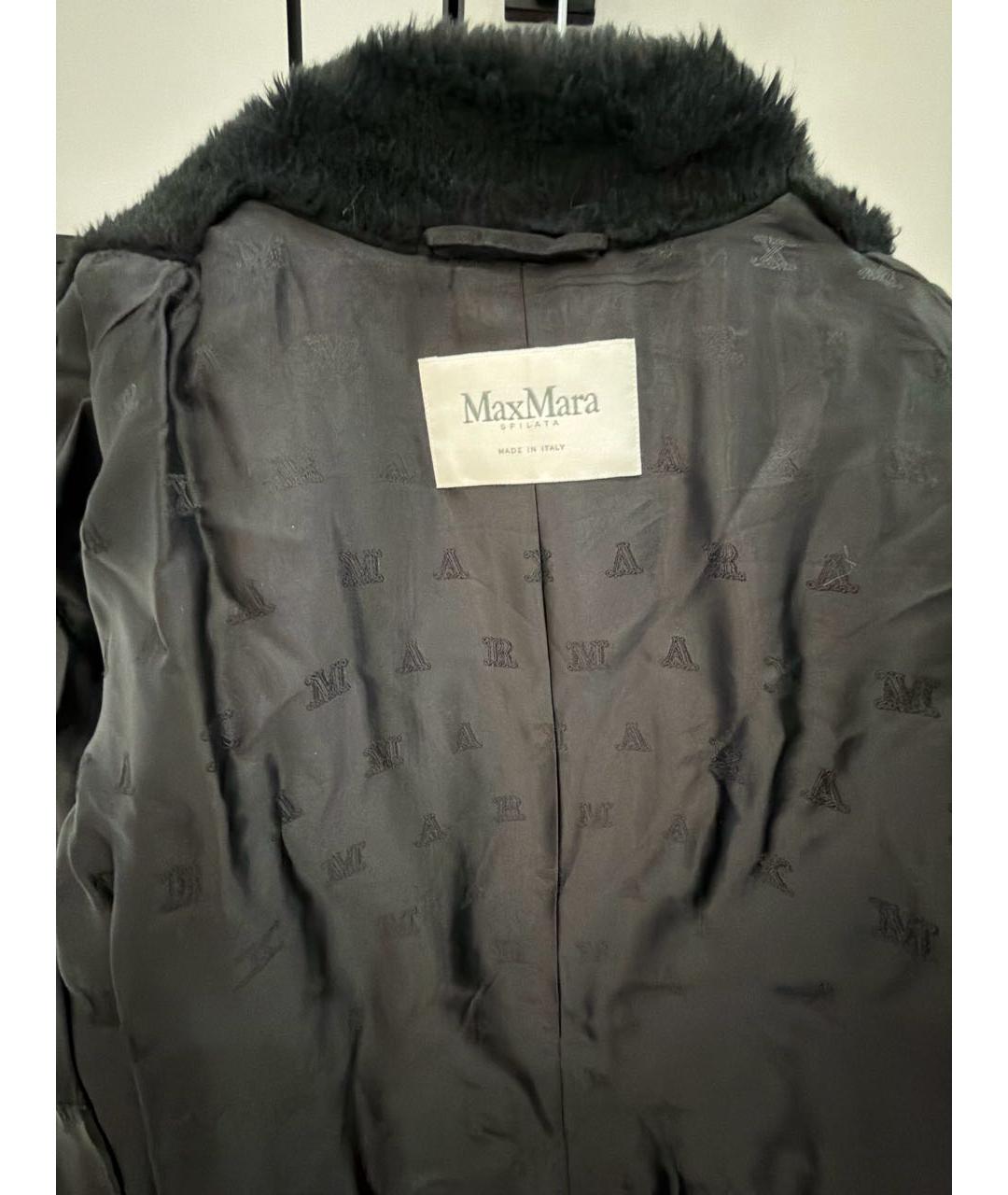'S MAX MARA Черная шуба, фото 3