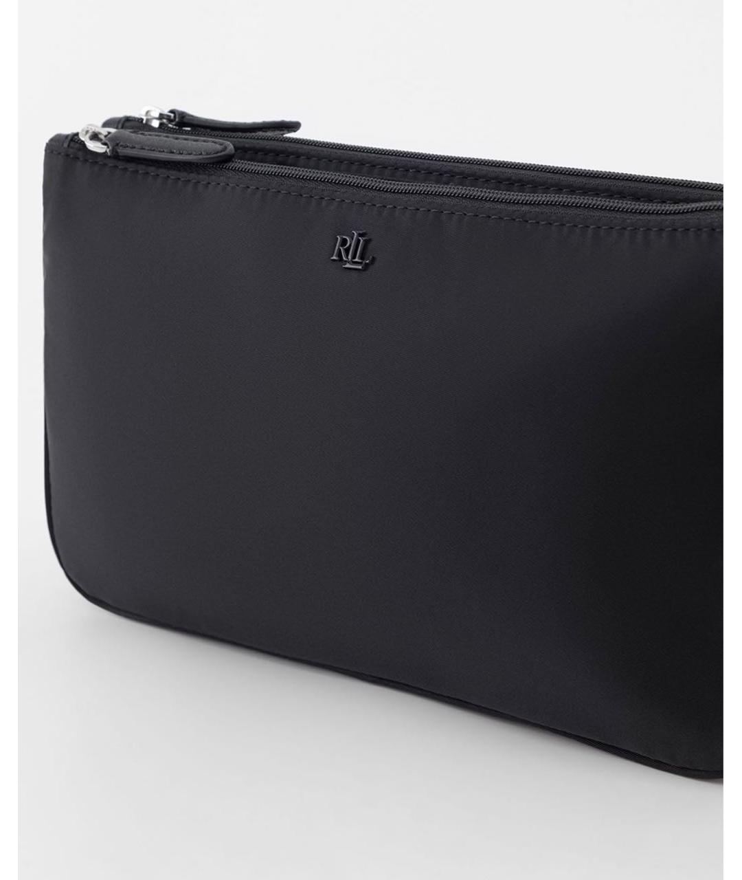 RALPH LAUREN Черная тканевая сумка через плечо, фото 3