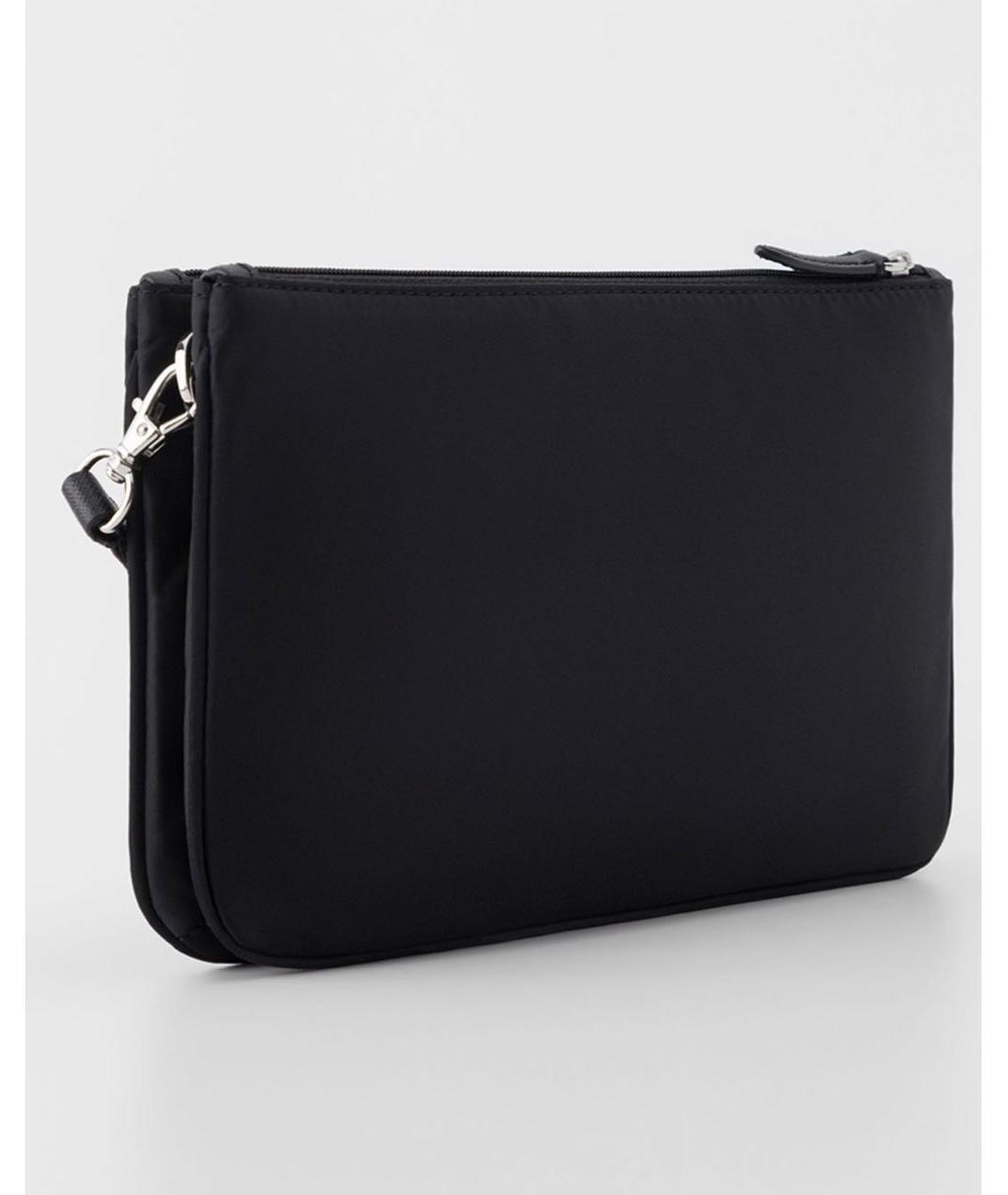 RALPH LAUREN Черная тканевая сумка через плечо, фото 2