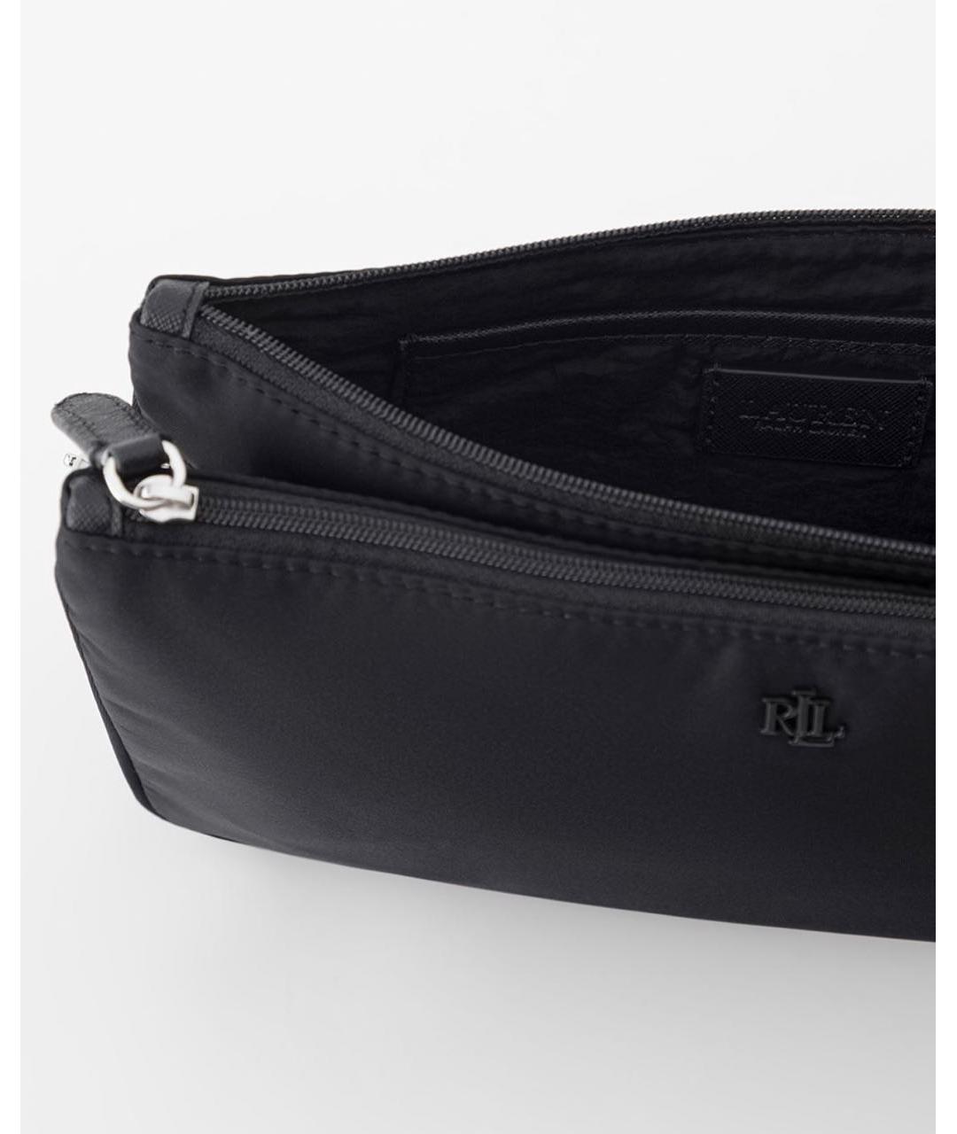 RALPH LAUREN Черная тканевая сумка через плечо, фото 4