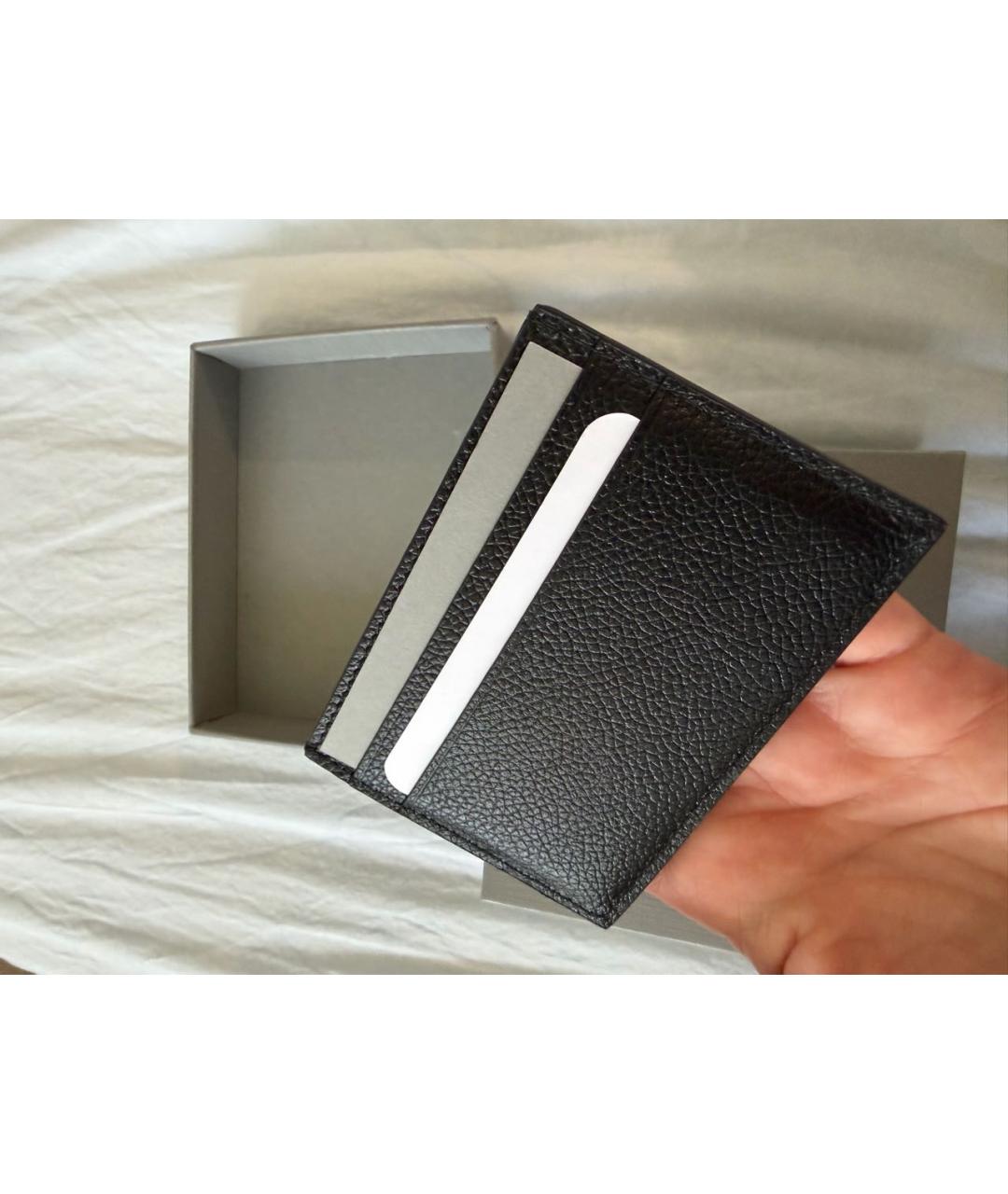 BALENCIAGA Черный кожаный кардхолдер, фото 2